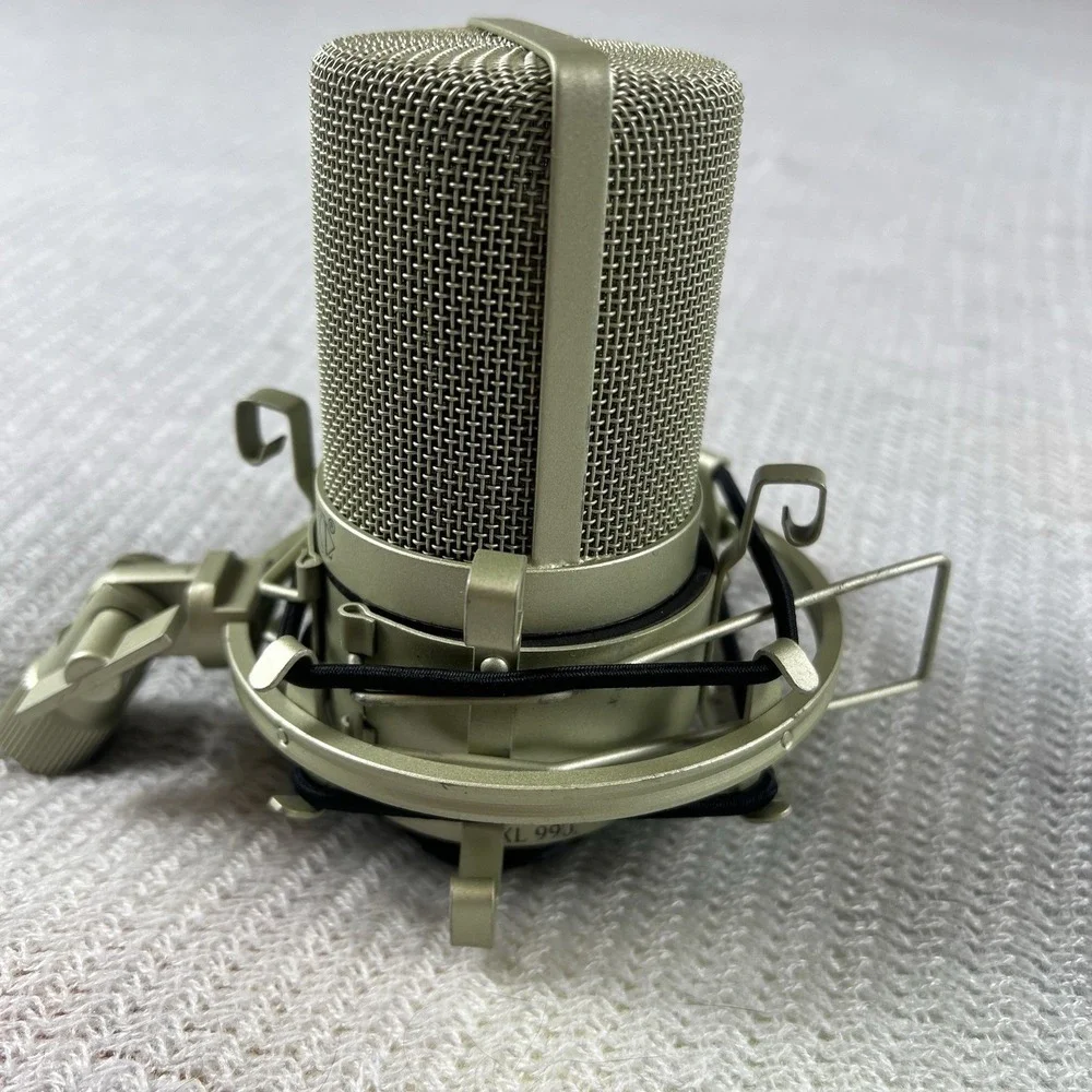 MXL MXL-990 Instrument Condenser Microphone‎ Beginner XLR Connector, Champagne